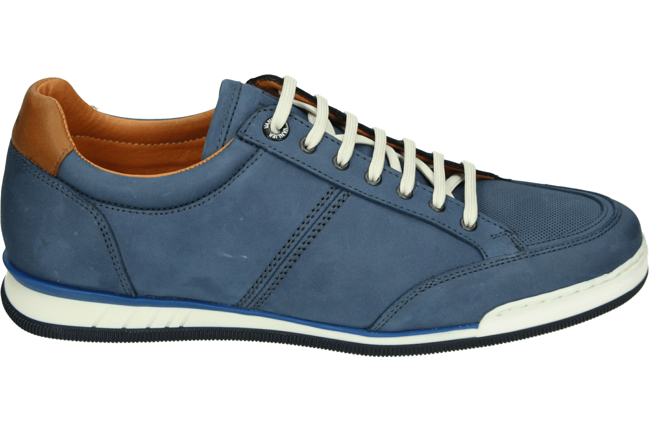 Van Lier Magnus Sneakers blauw Nubuck - Heren - Maat 44